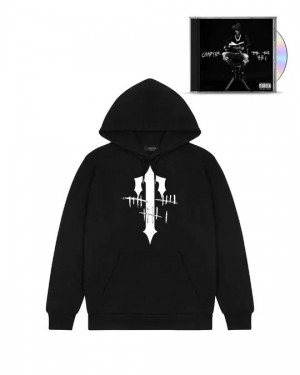 Black Men's Trapstar ATESTB TRAPSTAR X CHAPTER Hoodies, Trapstar London | 2578AZOKC