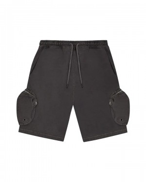 Black Men's Trapstar Construct Hyperdrive Shorts, Trapstar London | 2581HCSUP