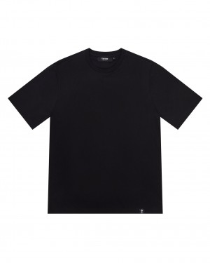 Black Men's Trapstar Foundation Base Layer T-shirts, Trapstar London | 1604XGZRA