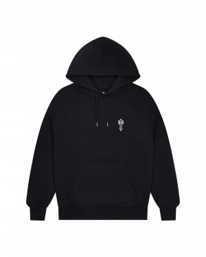 Black Men's Trapstar Foundation Hoodies, Trapstar London | 4526RIPBC