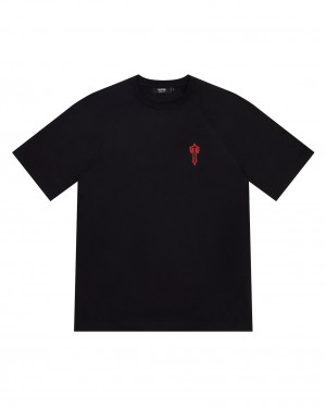 Black Men's Trapstar Foundation T-shirts, Trapstar London | 1902AZCPO