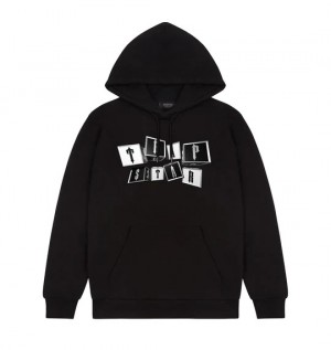 Black Men's Trapstar Hot Rod Strikeout Hoodies, Trapstar London | 3579FSNUY