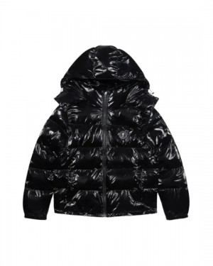 Black Men's Trapstar Irongate Puffer Jackets, Trapstar London | 3154GCFEV