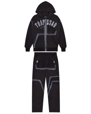 Black Men's Trapstar Irongate Rivet 2.0 - Blackstorm Edition Tracksuits, Trapstar London | 0749NSAQP