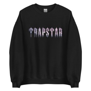 Black Men's Trapstar Lightning Sweatshirts, Trapstar London | 8731VXJFK