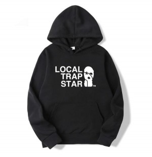 Black Men's Trapstar Local Hoodies, Trapstar London | 7291VZYCA