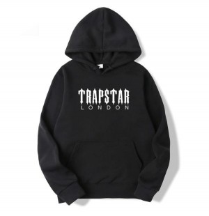 Black Men's Trapstar London Hoodies, Trapstar London | 6035VXLBW