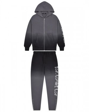 Black Men's Trapstar Script 2.0 Tracksuits, Trapstar London | 6078YVDEJ