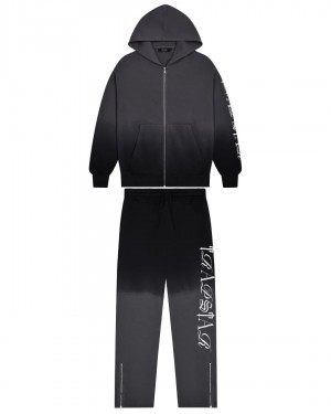 Black Men's Trapstar Script 2.0 Tracksuits, Trapstar London | 4135DBPWK