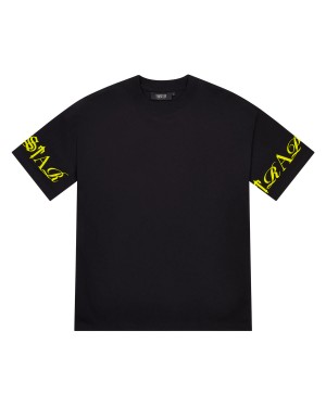 Black Men's Trapstar Script T-shirts, Trapstar London | 3865IGZUT