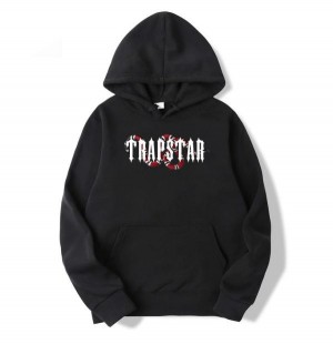 Black Men's Trapstar Snake Hoodies, Trapstar London | 8972ZCBAO