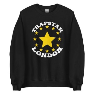 Black Men's Trapstar Stars London Sweatshirts, Trapstar London | 8753UJMQP