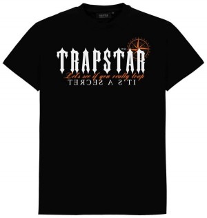 Black Men's Trapstar X Central C T-shirts, Trapstar London | 7129EZMQO