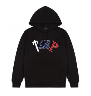 Black Men's Trapstar Trp Revolution Edition Hoodies, Trapstar London | 4695MYHQC