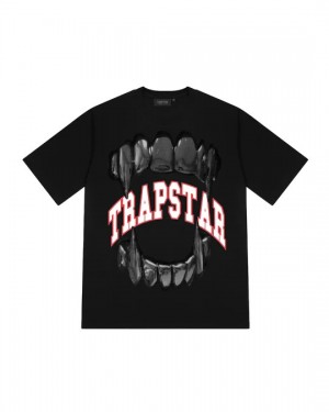 Black Men's Trapstar Vicious Victory T-shirts, Trapstar London | 0423UCOWI