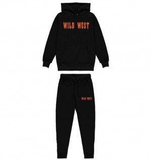 Black Men's Trapstar Wild West Tracksuits, Trapstar London | 2981HDFXA