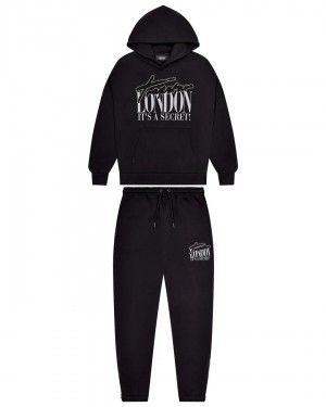 Black / Crystal Men's Trapstar London Tracksuits, Trapstar London | 7216GTSJU