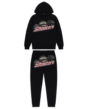 Black / Pink Men's Trapstar PRE ORDER Shooters Tracksuits, Trapstar London | 8739LRUKN