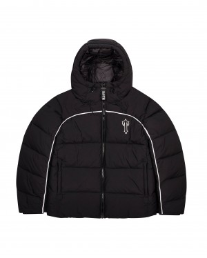 Black / White Men's Trapstar PRE ORDER Irongate Arch Puffer Jackets, Trapstar London | 9032MQBPA