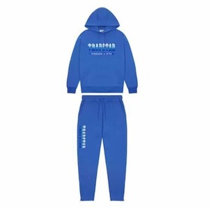 Blue Men's Trapstar Chenille Decoded 2.0 Hooded Tracksuits, Trapstar London | 4508PLMFB