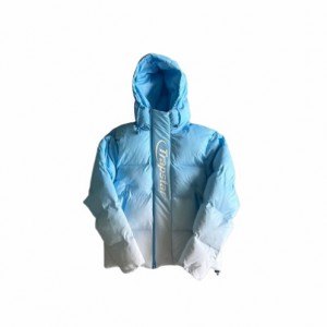 Blue Men's Trapstar Decoded 2.0 Cashmere Hooded Puffer Jackets, Trapstar London | 8390QPSGO