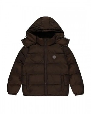 Brown Men's Trapstar Irongate Puffer Jackets, Trapstar London | 9436CKVMN