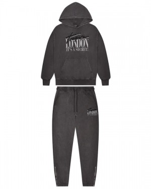 Enzyme Black Men's Trapstar London Tracksuits, Trapstar London | 9865XZBSD