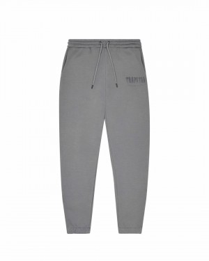 Grey Men's Trapstar Chenille Decoded Sweatpants, Trapstar London | 6453GFVWL