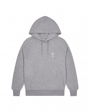 Grey Men's Trapstar Foundation Hoodies, Trapstar London | 9278YMNDX