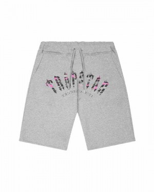 Grey Men's Trapstar Irongate Arch Camo Shorts, Trapstar London | 8235KYUHN