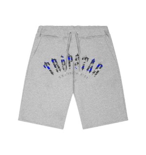 Grey Men's Trapstar London Irongate Arch It’s A Secret Shorts, Trapstar London | 8456LUFQE