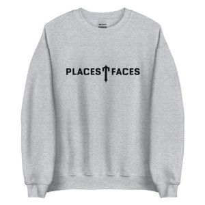 Grey Men's Trapstar Places T-Faces Sweatshirts, Trapstar London | 0381CAGFU