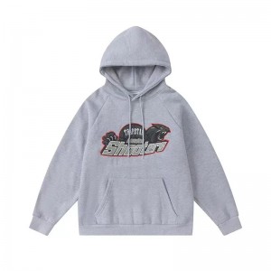 Grey Men's Trapstar Shooters Gray Logo Hoodies, Trapstar London | 0534QGMOF