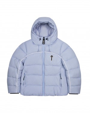 Light Blue Men's Trapstar Irongate Arch Pipping Puffer Jackets, Trapstar London | 6075YZTIP