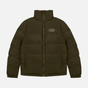 Olive Men's Trapstar Hyperdrive Padded Puffer Jackets, Trapstar London | 0275GSBMW