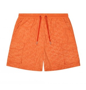 Orange Men's Trapstar London Monogram Shorts, Trapstar London | 2580HRDWI