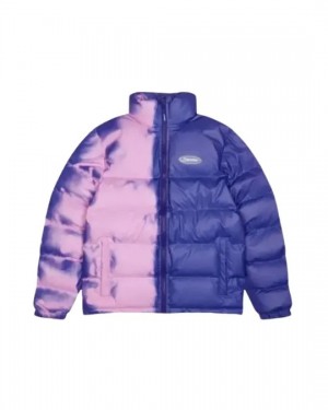 Purple Men's Trapstar Hyperdrive Heat Reactive Padded Coats, Trapstar London | 6217ZUHRQ