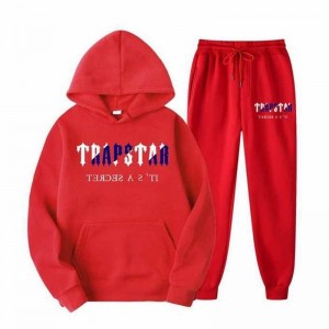 Red Men's Trapstar It’s A Secret Tracksuits, Trapstar London | 3185QTMUZ