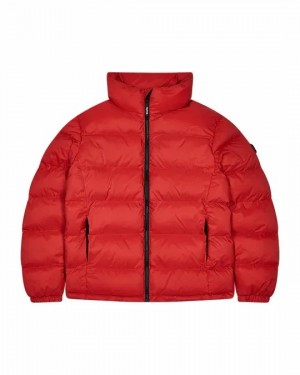 Red Men's Trapstar Puffer Jackets, Trapstar London | 4362TWHLY