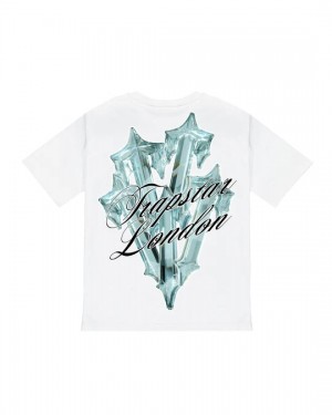 White Men's Trapstar Diamond In The Rough 2.0 T-shirts, Trapstar London | 1295THMDI