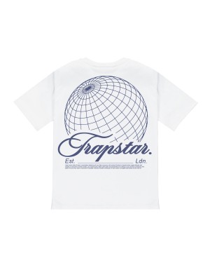 White Men's Trapstar Global T-shirts, Trapstar London | 0548AKVTJ