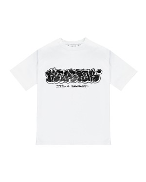 White Men's Trapstar Graffiti T-shirts, Trapstar London | 3769OVTIC