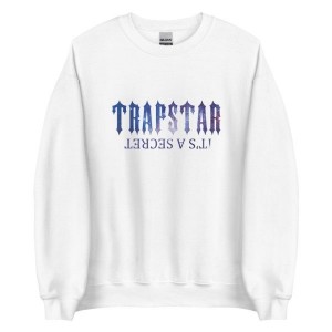 White Men's Trapstar It’s A Secret Shining Galaxy Sweatshirts, Trapstar London | 6019XSFRV