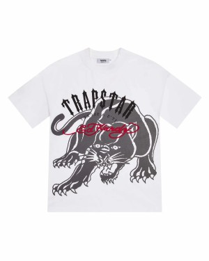 White Men's Trapstar X Ed Hardy Arch T-shirts, Trapstar London | 2951WSLXH