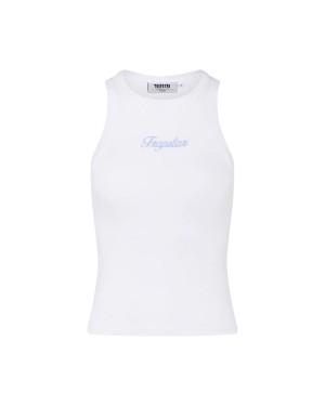 White / Blue Women's Trapstar Racer Cashmere Vests, Trapstar London | 3257XLUAY