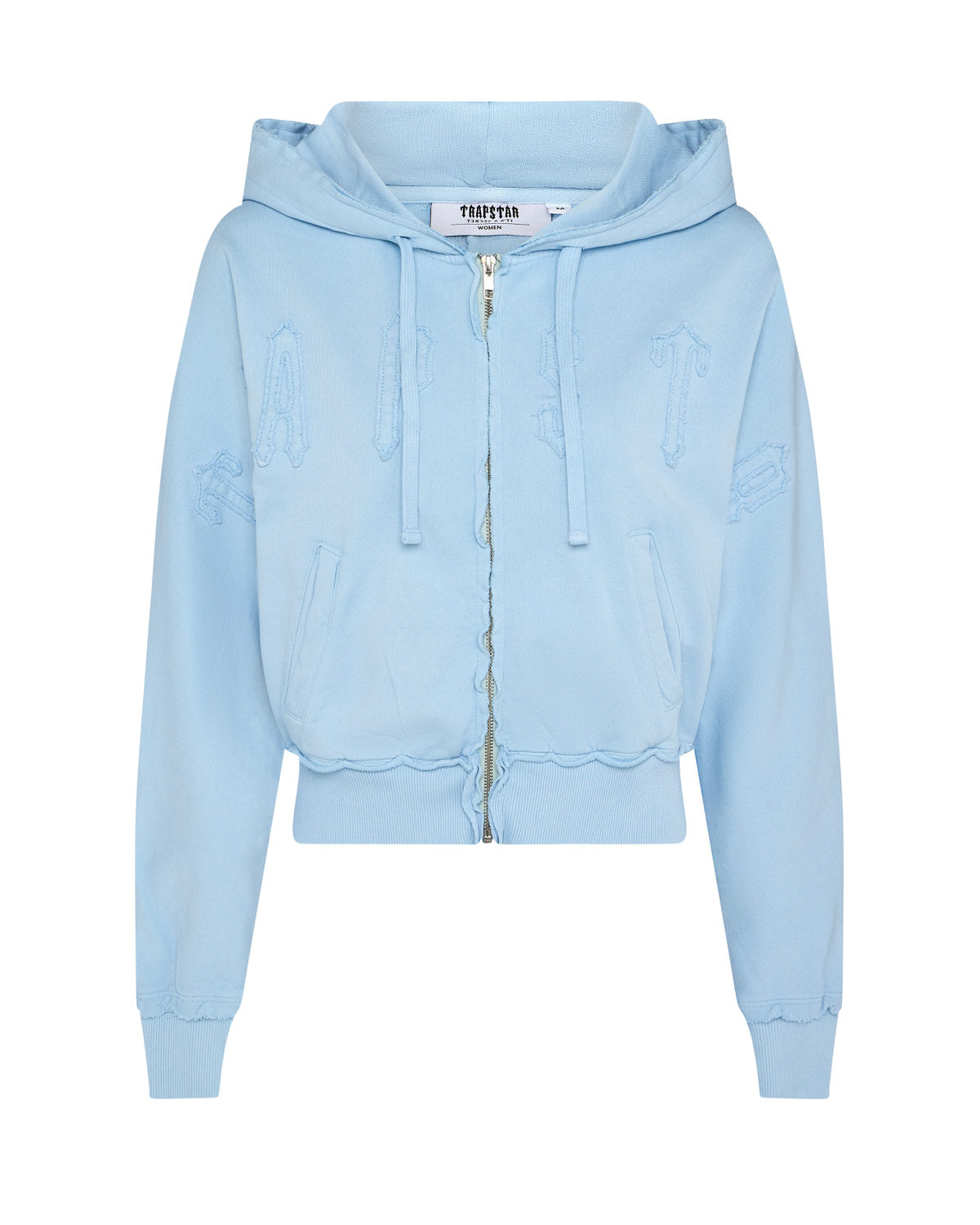 Baby Blue Women\'s Trapstar Irongate Cropped Batwing Zip Tracksuits, Trapstar London | 1653VITFH