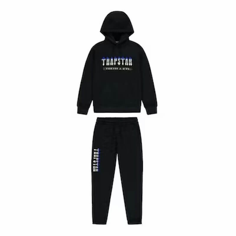 Black Men\'s Trapstar Chenille Decoded 2.0 Hooded Tracksuits, Trapstar London | 2967NQBJD