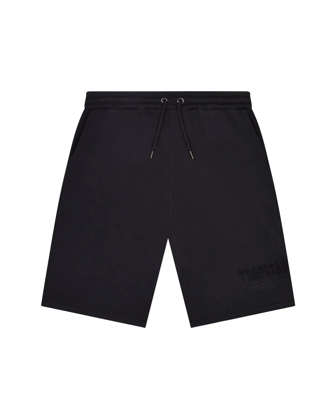 Black Men\'s Trapstar Decoded Chenille Shorts, Trapstar London | 4720HTAFB