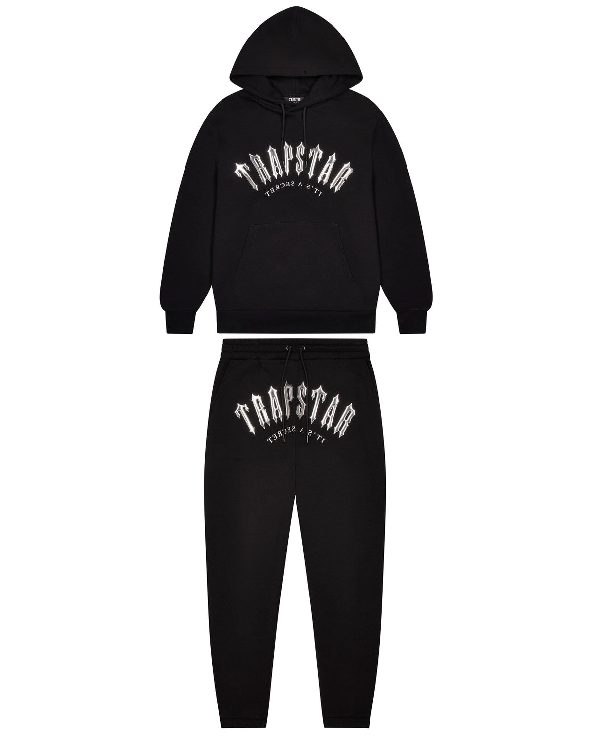 Black Men\'s Trapstar Decoded Hooded Gel Tracksuits, Trapstar London | 9087YGFHR