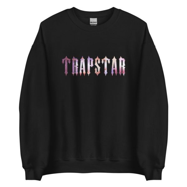 Black Men\'s Trapstar Galaxy Sweatshirts, Trapstar London | 0592ZLHSK